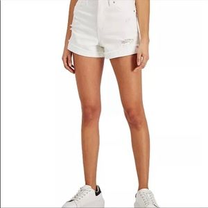 This are “celebrity pink” size 3/26. White shorts